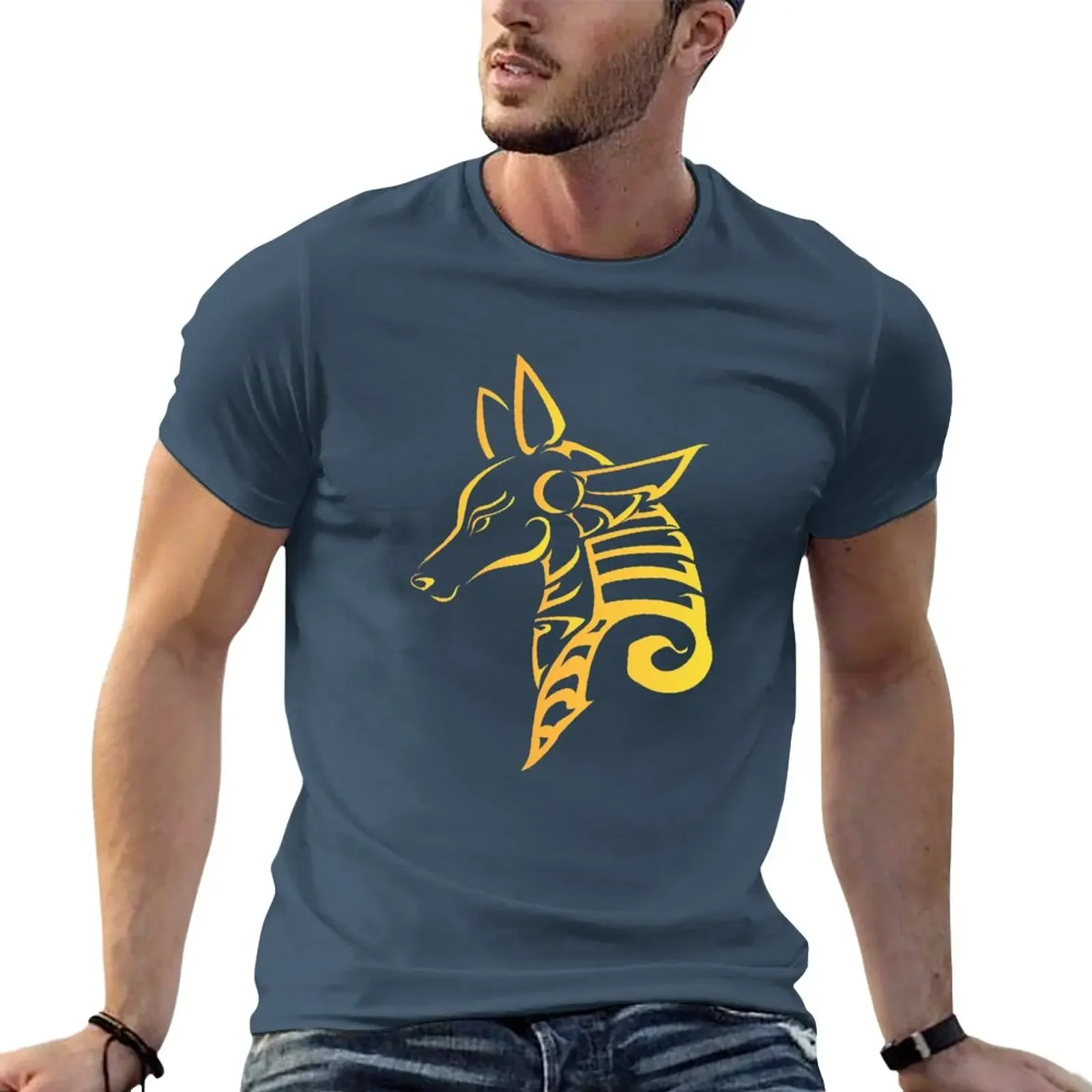 

The great Anubis - God of death in ancient Egypt T-Shirt quick-drying summer top quick drying plain white t shirts men