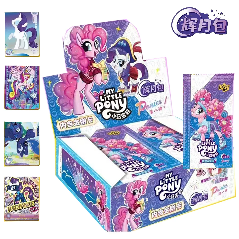 

Original My Little Pony Card Collection For Girls Cute Funny Anime Character Applejack Rare Edition Cards Christmas Toy Gifts