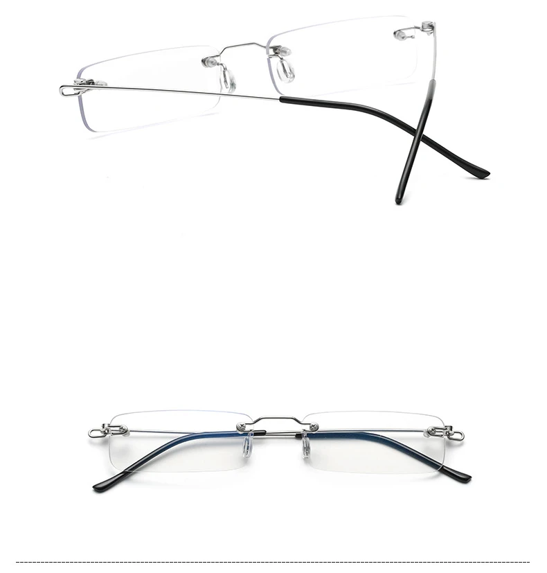 Men's Anti Blue Light Blocking Reading Glasses Cut Frameless Metal HD Lens Eyewear Women Prescription Presbyopic Glasses +400 24 Mallzona Sa1157b40c3c64840b606d1b17b4652421 Men's Anti Blue Light Blocking Reading Glasses Cut Frameless Metal HD Lens Eyewear Women Prescription Presbyopic Glasses +400 Mallzona