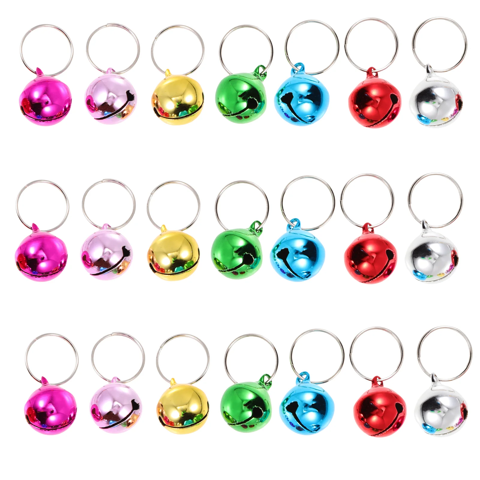 

24 Pcs Pet Bell Accessories Decor Replaceable Cat Bells Collar Decorate Multi-function Dog Supply Metal Decorative Adorable