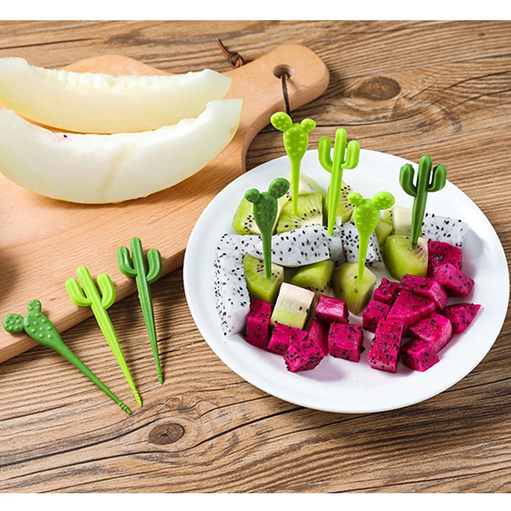 6pcs/Set Creative Cactus Plastic Fruit Forks Children'S Bento Box Tableware Accessories Reusable Party Dessert Cute Toothpicks
6pcs/Set Creative Cactus Plastic Fruit Forks Children'S Bento Box Tableware Accessories Reusable Party Dessert Cute Toothpicks
