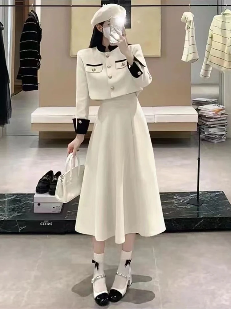 2023 New Spring Autumn Korean Temperament Strap Pleated Skirt Two Piece Set Suspenders Pleated Skirt Two Piece Set for Women
2023 New Spring Autumn Korean Temperament Strap Pleated Skirt Two Piece Set Suspenders Pleated Skirt Two Piece Set for Women