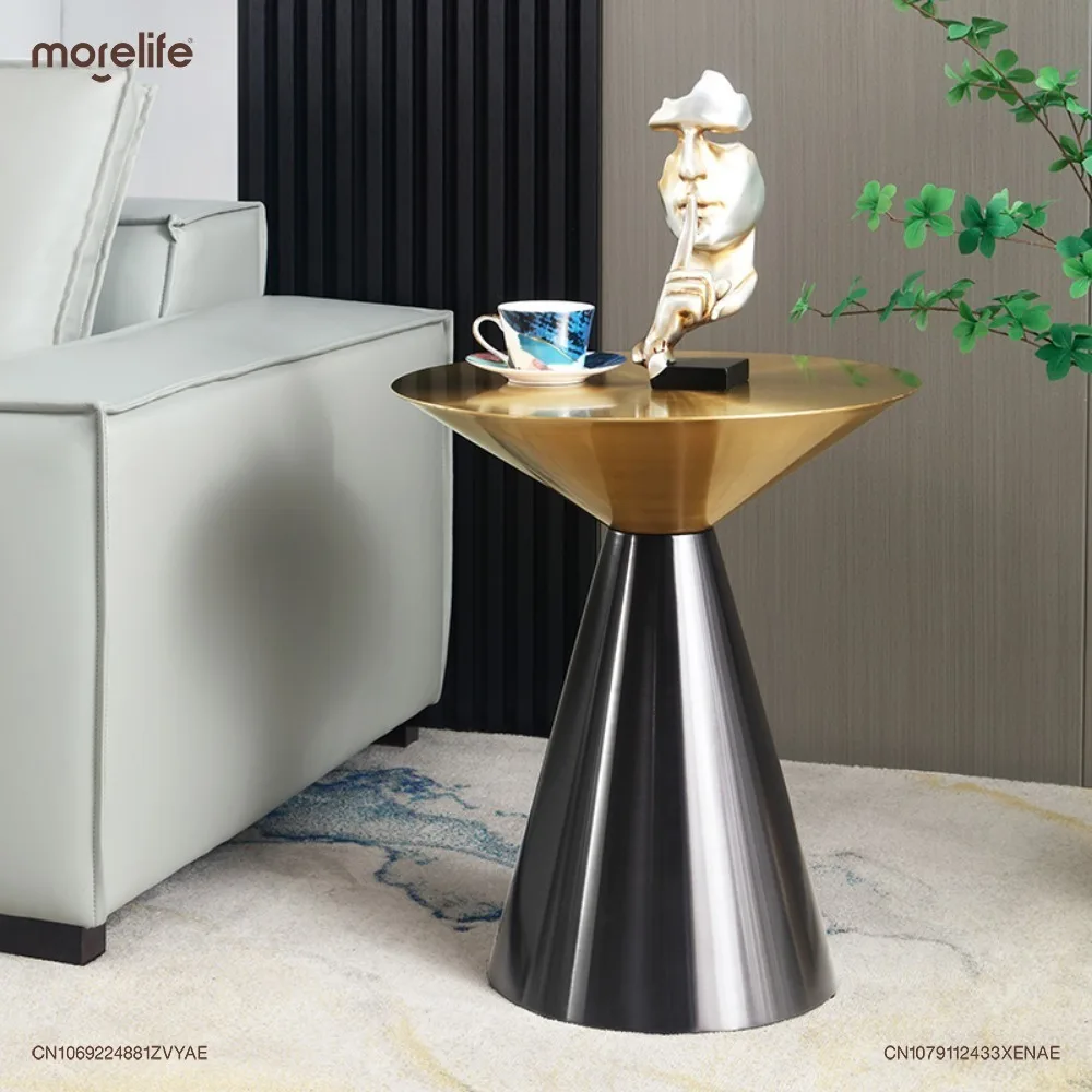 

Italian Design Stainless Steel Coffee Table Modern Gold Side Tables Light Luxury Moveis Para Casa Living Room Furniture K01