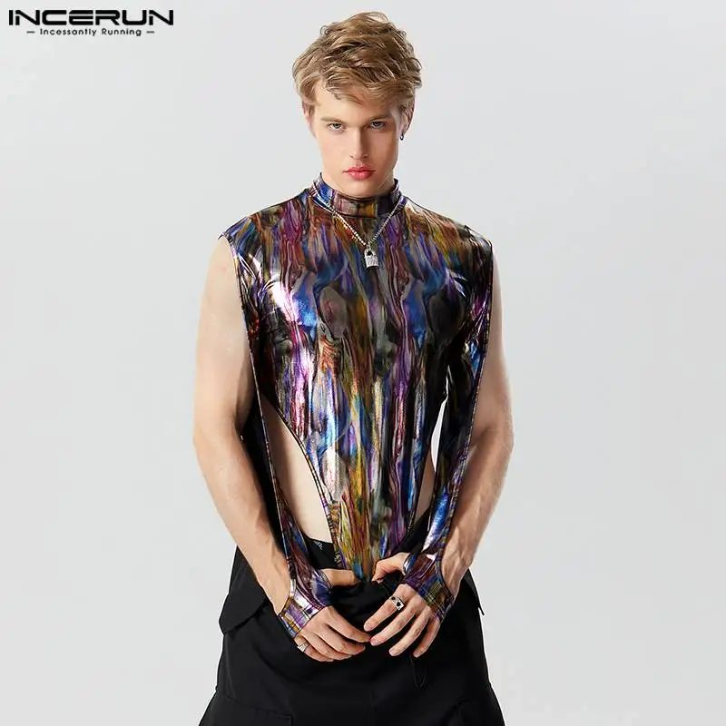INCERUN Men Bodysuits Sparkling Printing T Shirts Turtleneck Long Sleeve Fashion Male Rompers Streetwear Party 2023 Bodysuit
INCERUN Men Bodysuits Sparkling Printing T Shirts Turtleneck Long Sleeve Fashion Male Rompers Streetwear Party 2023 Bodysuit