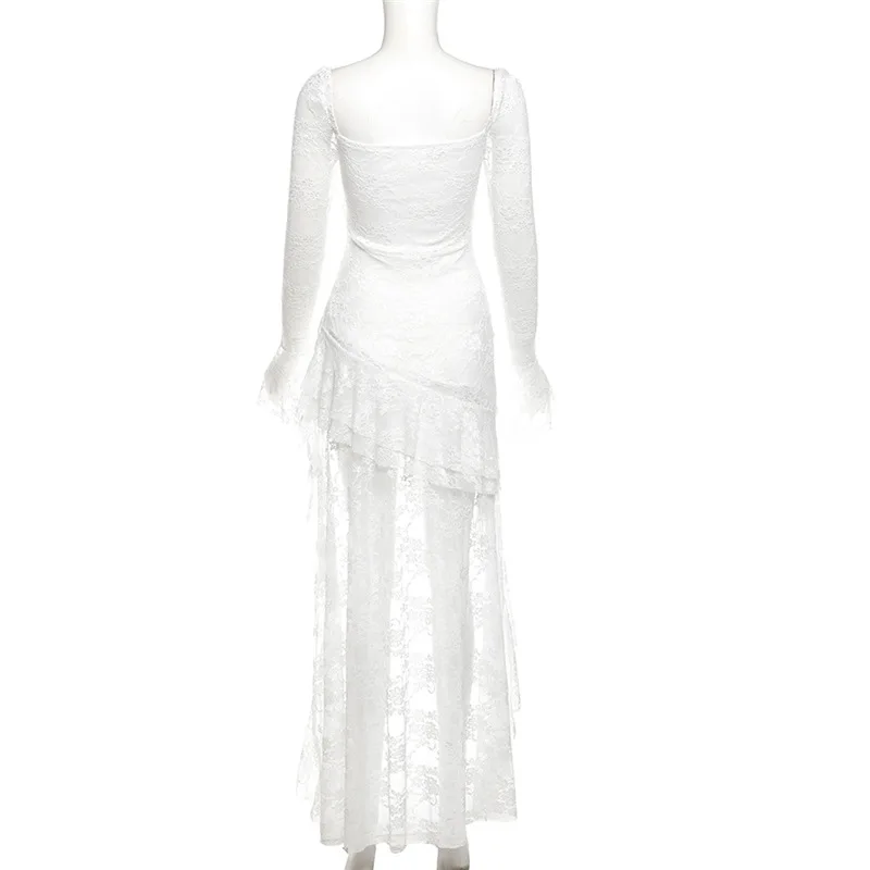 AltGoth Mall Goth Fairycore Dress Women Vintage Aesthetic Elegant Sweet Sexy See Through Irregular Hem High Waist Corset Dress AltGoth Mall Goth Fairycore Dress Women Vintage Aesthetic Elegant Sweet Sexy See Through Irregular Hem High Waist Corset Dress