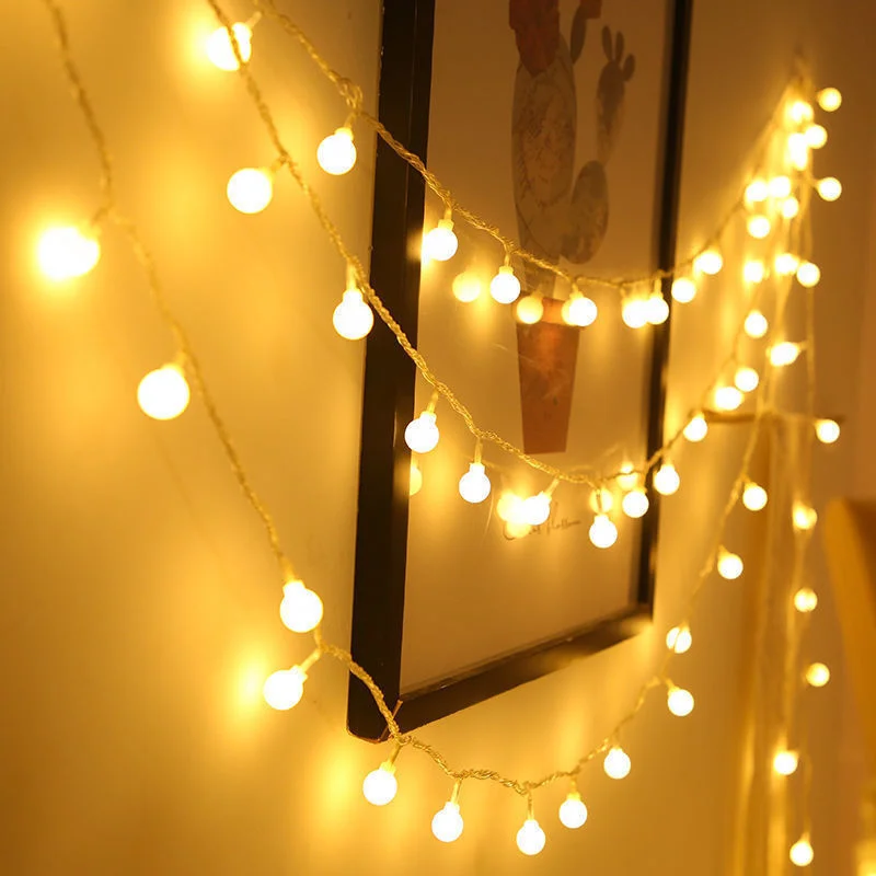 1.5M/3M/6M/10M LED Ball Garland Lights Fairy String Waterproof Outdoor Lamp Christmas Holiday Wedding Party Lights Decoration
1.5M/3M/6M/10M LED Ball Garland Lights Fairy String Waterproof Outdoor Lamp Christmas Holiday Wedding Party Lights Decoration