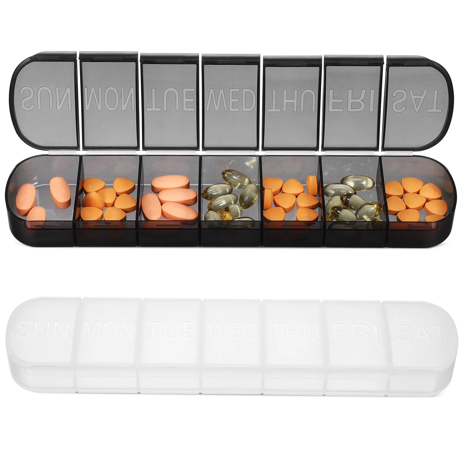 2 Pcs Weekly Pill Organizer Pill Box Divided Compartment Pill Organizer Vitamin Case Portable Pill Holder
2 Pcs Weekly Pill Organizer Pill Box Divided Compartment Pill Organizer Vitamin Case Portable Pill Holder