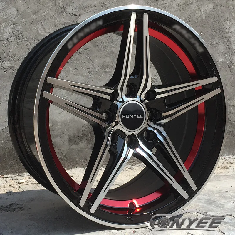 

1PCS 15" 4x100 4x114.3 PCD ET35 CB73.1 car rims wheel hub modified aluminum alloy rim jante for Buick Excelle Chery QQ Venucia