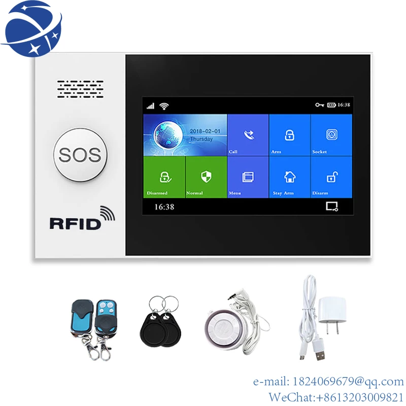 YUN YI Wifi GSM intelligent Internet of Things home anti-theft security system GPRS wireless security alarm system
YUN YI Wifi GSM intelligent Internet of Things home anti-theft security system GPRS wireless security alarm system