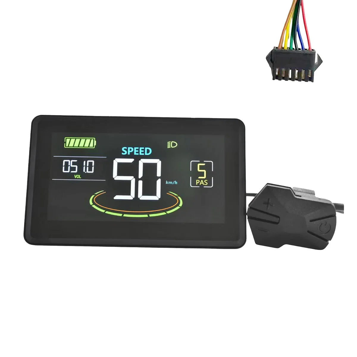 H6C Electric Bike LCD Display Meter 24V-60V E Scooter LCD Panel Color Screen with USB UART for Electric Bike(SM 6PIN)
H6C Electric Bike LCD Display Meter 24V-60V E Scooter LCD Panel Color Screen with USB UART for Electric Bike(SM 6PIN)