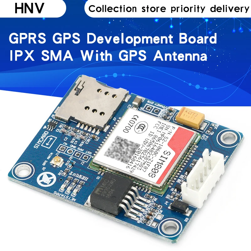 SIM808 модуль GSM GPRS GPS макетная плата IPX SMA с антенной Raspberry Pi Поддержка 2G 3G 4G SIM-карта |