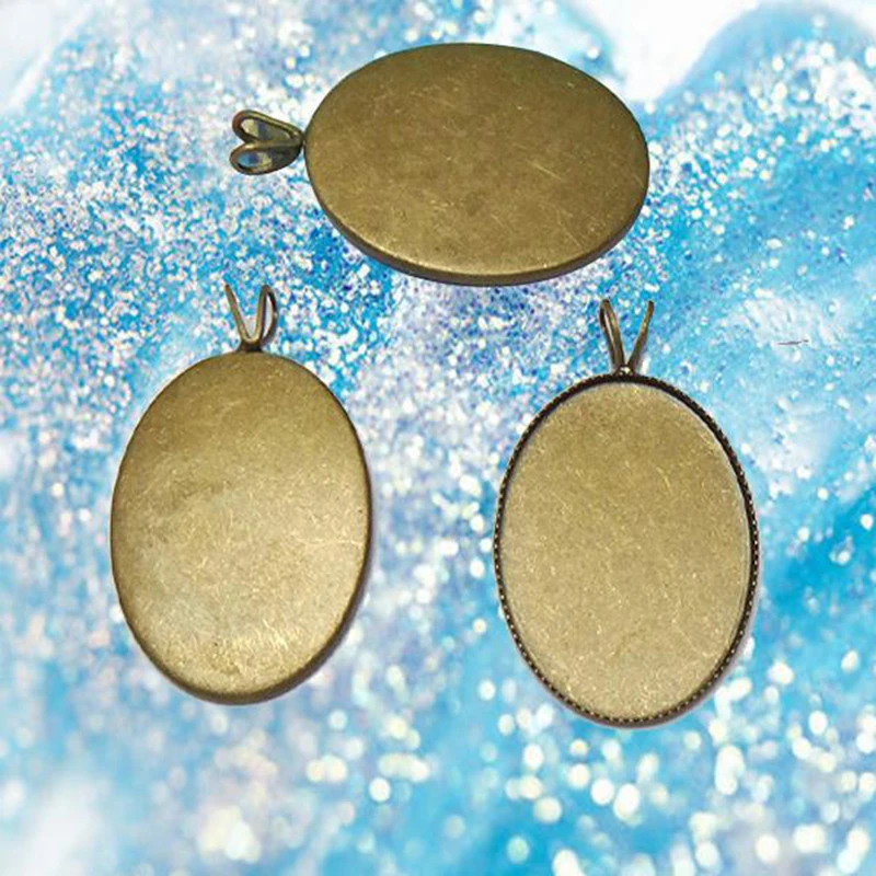Necklace pendant, 500pcs 18*25mm antique bronze Oval Stone base ,blank pendant findings accessories 
Necklace pendant, 500pcs 18*25mm antique bronze Oval Stone base ,blank pendant findings accessories