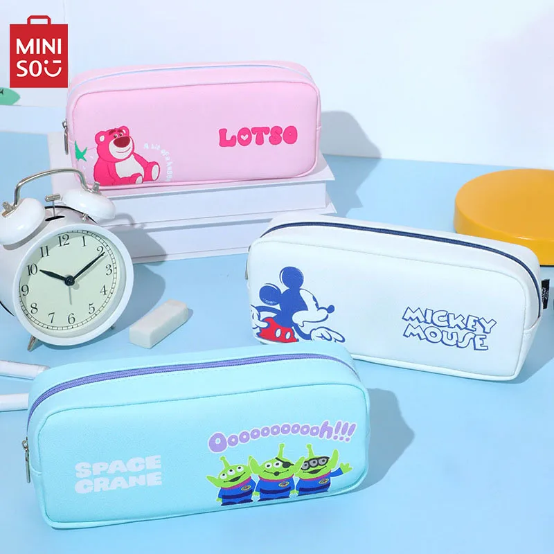 MINISO Mickey Mouse Pencil Case Cartoon Kawaii Lotso Kids Student Pencil Bag Stationery Large Portable Zipper Storage Bag Gifts
MINISO Mickey Mouse Pencil Case Cartoon Kawaii Lotso Kids Student Pencil Bag Stationery Large Portable Zipper Storage Bag Gifts