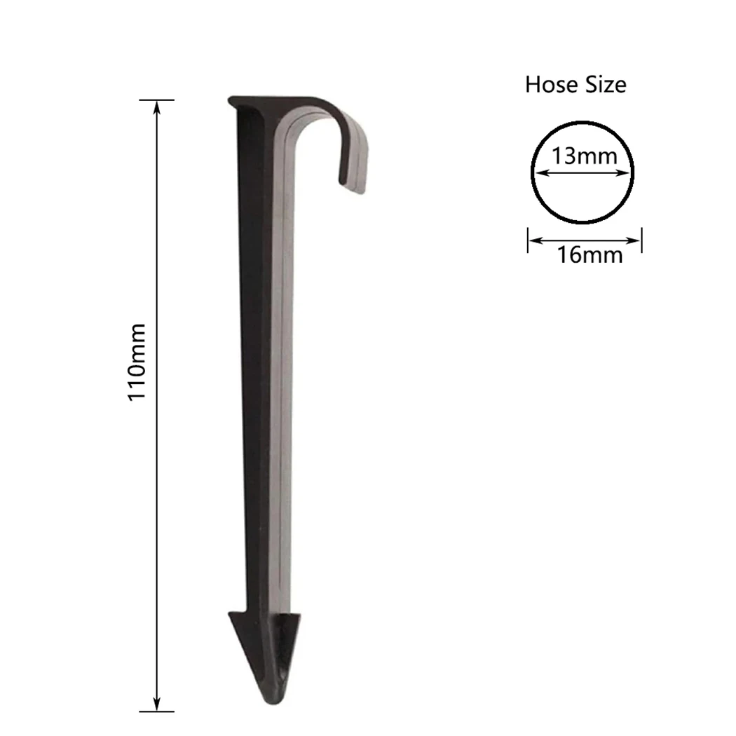 Black High Quality Set Ground Stakes 50PCS C-Type DN16 Landscape Pack Pegs Pipe Soaker Spikes Tube Yard Holder
Black High Quality Set Ground Stakes 50PCS C-Type DN16 Landscape Pack Pegs Pipe Soaker Spikes Tube Yard Holder