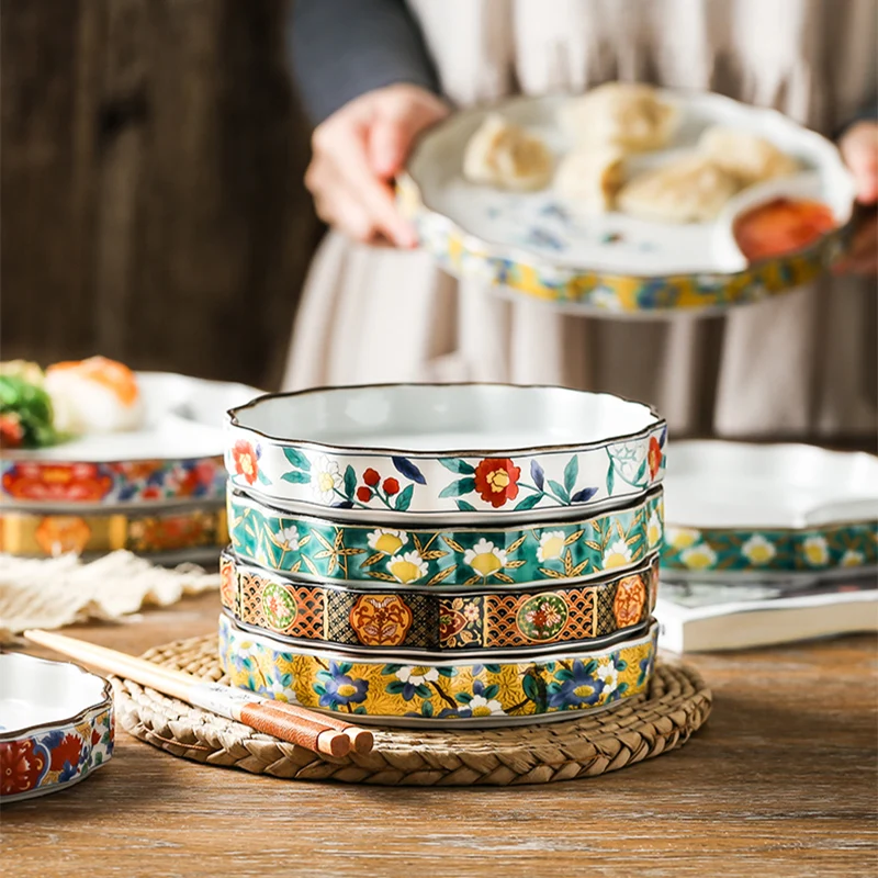 Japanese Sushi biscuit plate plate plate all kinds of restaurant salad plate ceramic flower plate joint cobra cutlery 
Japanese Sushi biscuit plate plate plate all kinds of restaurant salad plate ceramic flower plate joint cobra cutlery