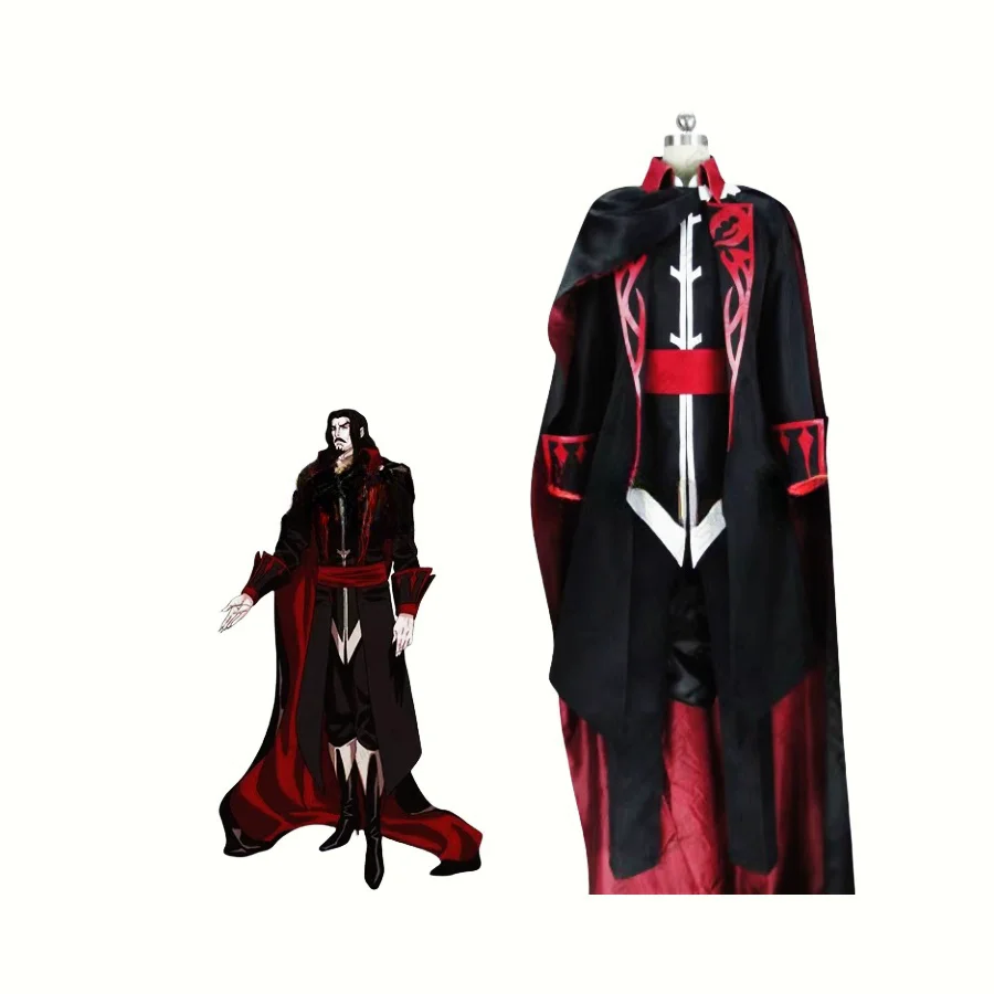 

Castlevania Dracula Vlad Tepes TV Version Vampire Cosplay Costume Christmas Halloween Custom Made Any Size