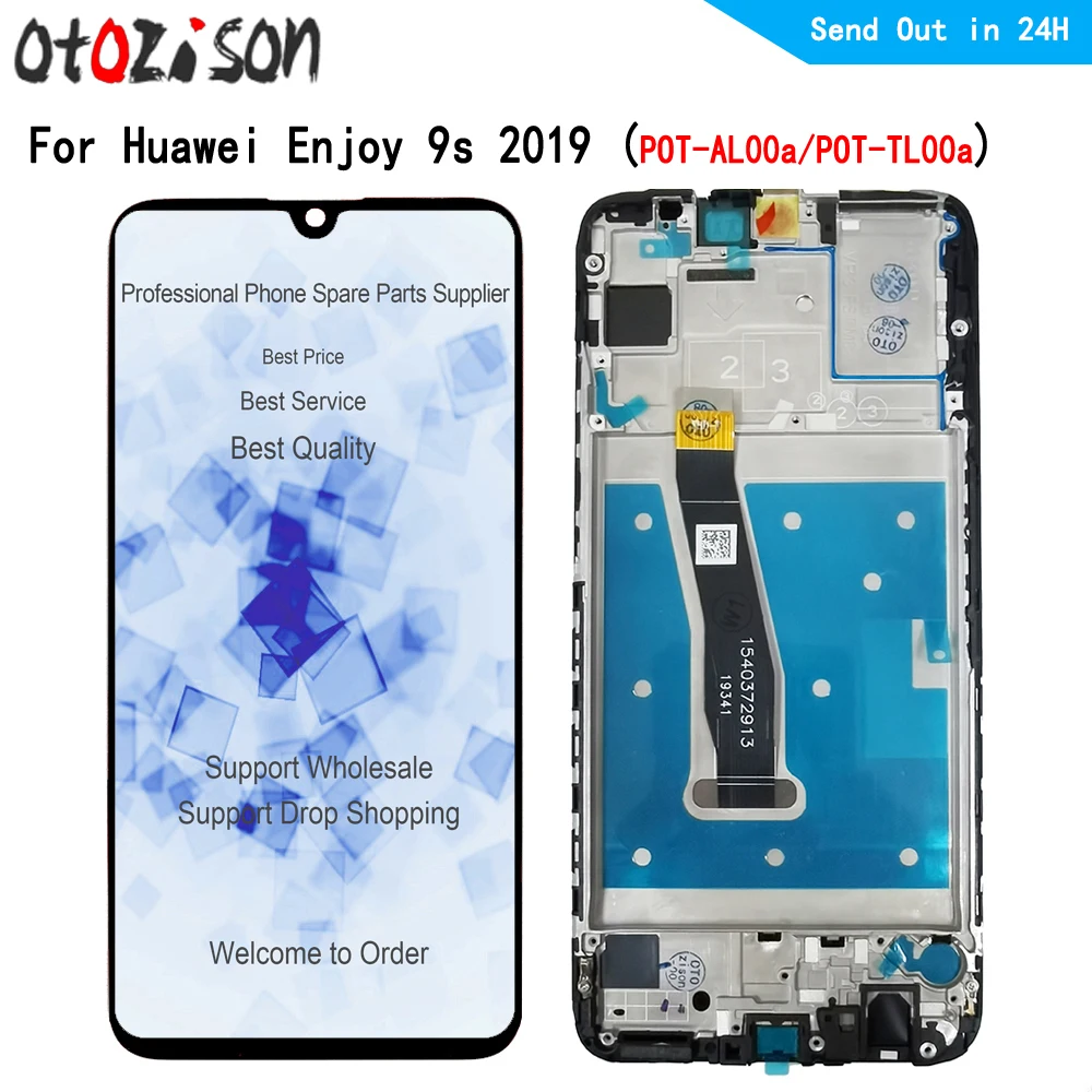 6.21" IPS LCD For Huawei Enjoy 9s 2019 POT-AL00a, POT-TL00a LCD Display Touch Screen Digitizer With Frame Assembly For Enjoy9S
6.21" IPS LCD For Huawei Enjoy 9s 2019 POT-AL00a, POT-TL00a LCD Display Touch Screen Digitizer With Frame Assembly For Enjoy9S
