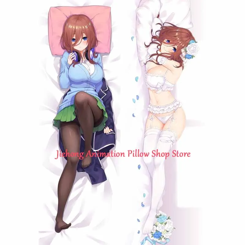 

Наволочка Dakimakura Аниме Miku Nakano, двусторонняя наволочка с принтом в натуральную величину, Высококачественная наволочка в 2 стороны, Otaku, подарки