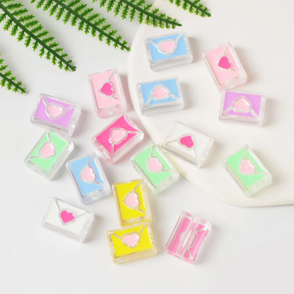 10 шт., акриловые бусины-разделители в форме конверта, 22 х16х9 мм
10 шт., акриловые бусины-разделители в форме конверта, 22 х16х9 мм