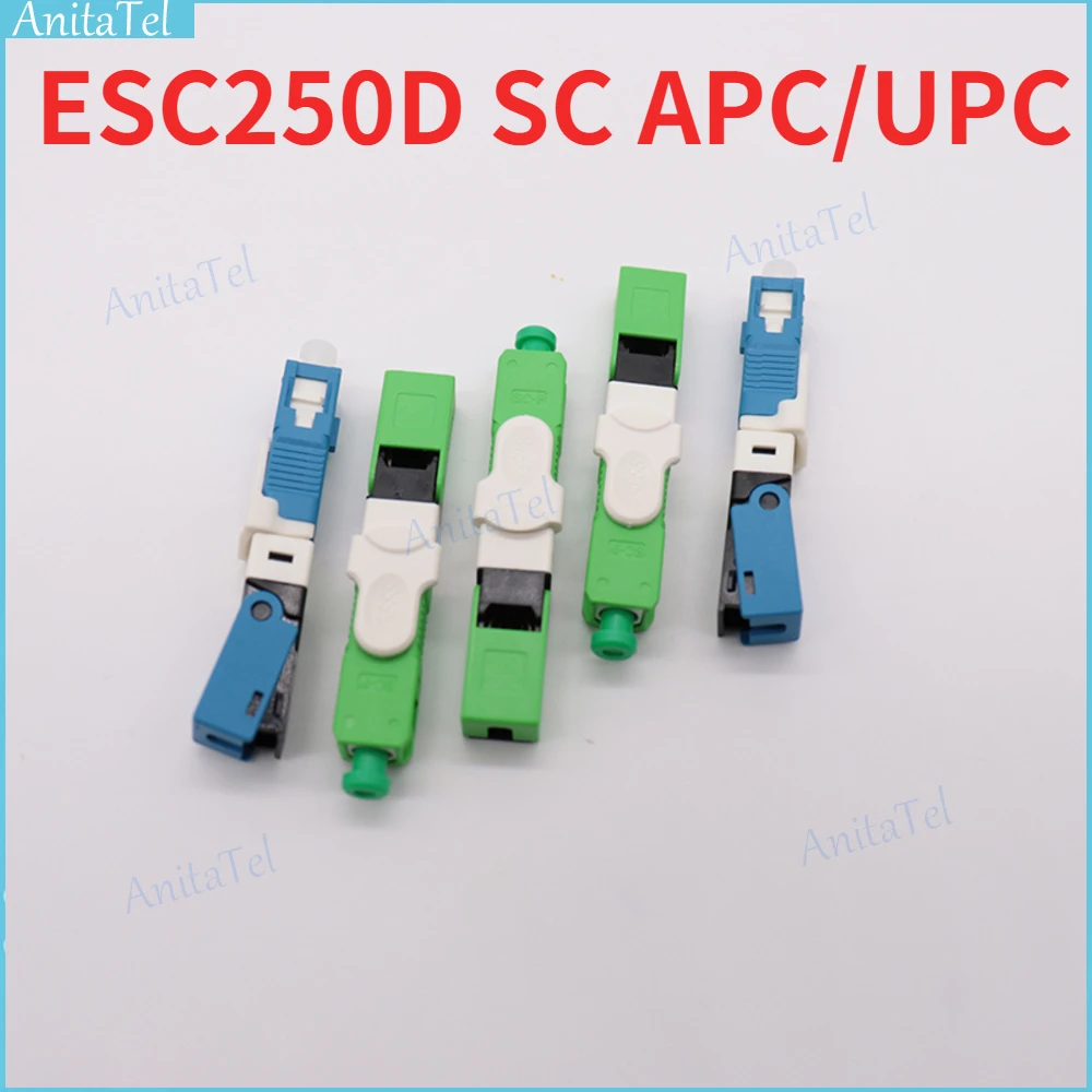 100/200/300pcs ESC250D Fiber Optic Fast Connector SC APC/ SC UPC SM Single Mode Optical Quick Connector FTTH Cold Connector
100/200/300pcs ESC250D Fiber Optic Fast Connector SC APC/ SC UPC SM Single Mode Optical Quick Connector FTTH Cold Connector