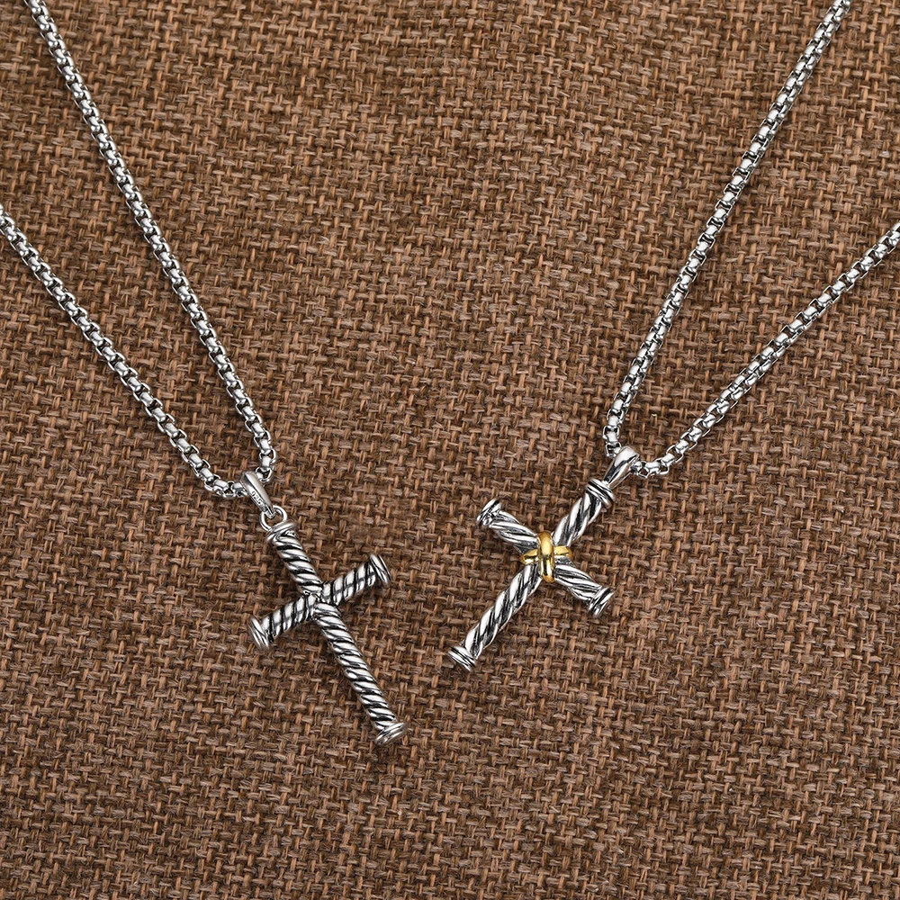 YS Cross Pendant Necklace Zircon Punk Fashion Design Ladies Men's Jewelry Anniversary Valentine's Day Gift
YS Cross Pendant Necklace Zircon Punk Fashion Design Ladies Men's Jewelry Anniversary Valentine's Day Gift