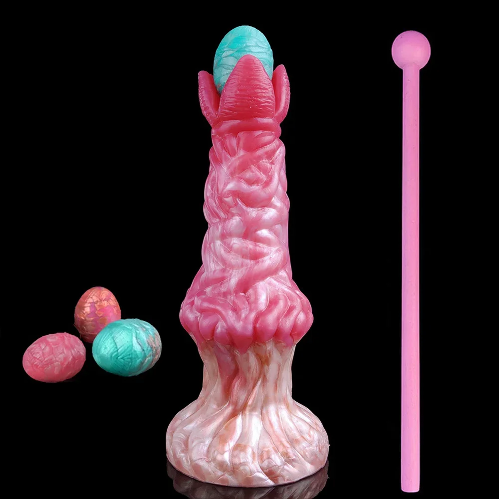 

Ovipositor Dildo Big Knot Alien Silicone Anal Vaginal Pleasure Sex Toy For Women Lay Eggs Adult Games Massager Masturbator