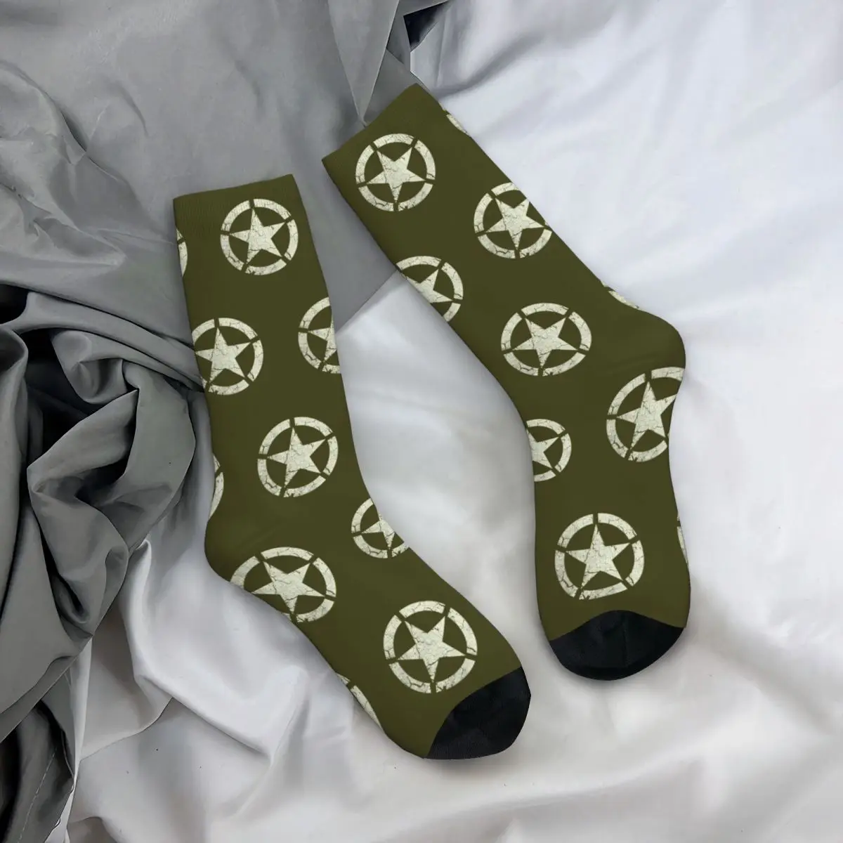 Funny Male Men Socks Harajuku Look US Army Star Emblem Sock Camo Camouflage Skateboard Women's Socks Spring Autumn Winter
Funny Male Men Socks Harajuku Look US Army Star Emblem Sock Camo Camouflage Skateboard Women's Socks Spring Autumn Winter