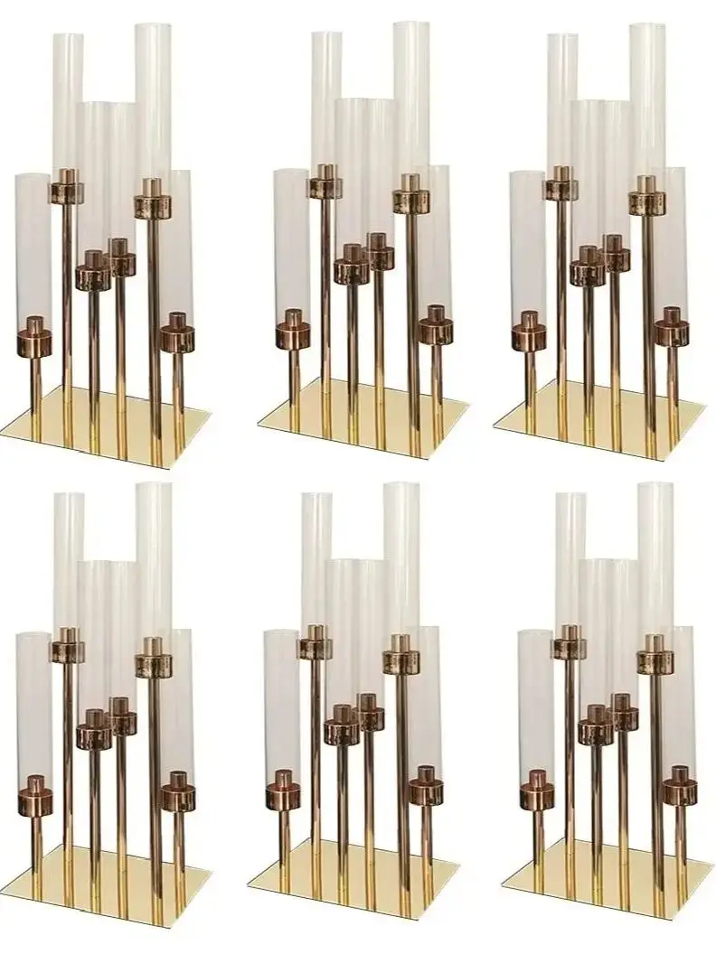 10pcs Gold Metal Centerpieces Finest Quality Candle Holder Centerpiece Table Candelabra Centerpiece for Wedding Party Decor
10pcs Gold Metal Centerpieces Finest Quality Candle Holder Centerpiece Table Candelabra Centerpiece for Wedding Party Decor