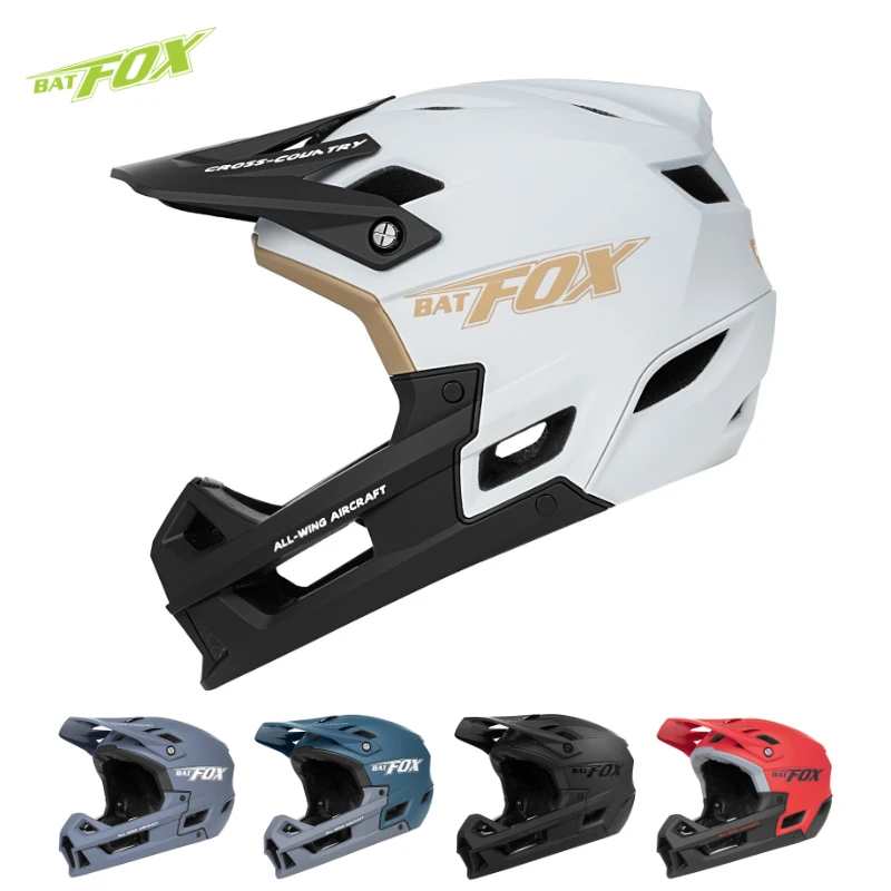 

BATFOX full face helmet mtb man Downhill Off-Road Mountain Bike helmet bicycle full face BMX Motocross capacete cycling Helmet