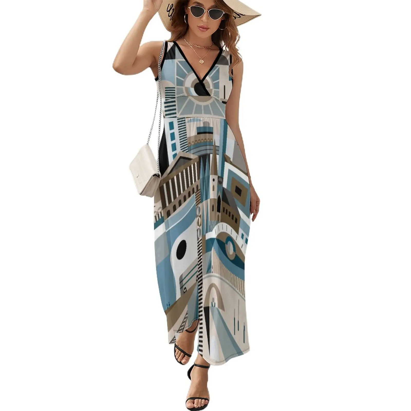 Modernist Brum I Sleeveless Dress long dress women dress party night elegant chic wedding evening dresses Dress vintage
Modernist Brum I Sleeveless Dress long dress women dress party night elegant chic wedding evening dresses Dress vintage
