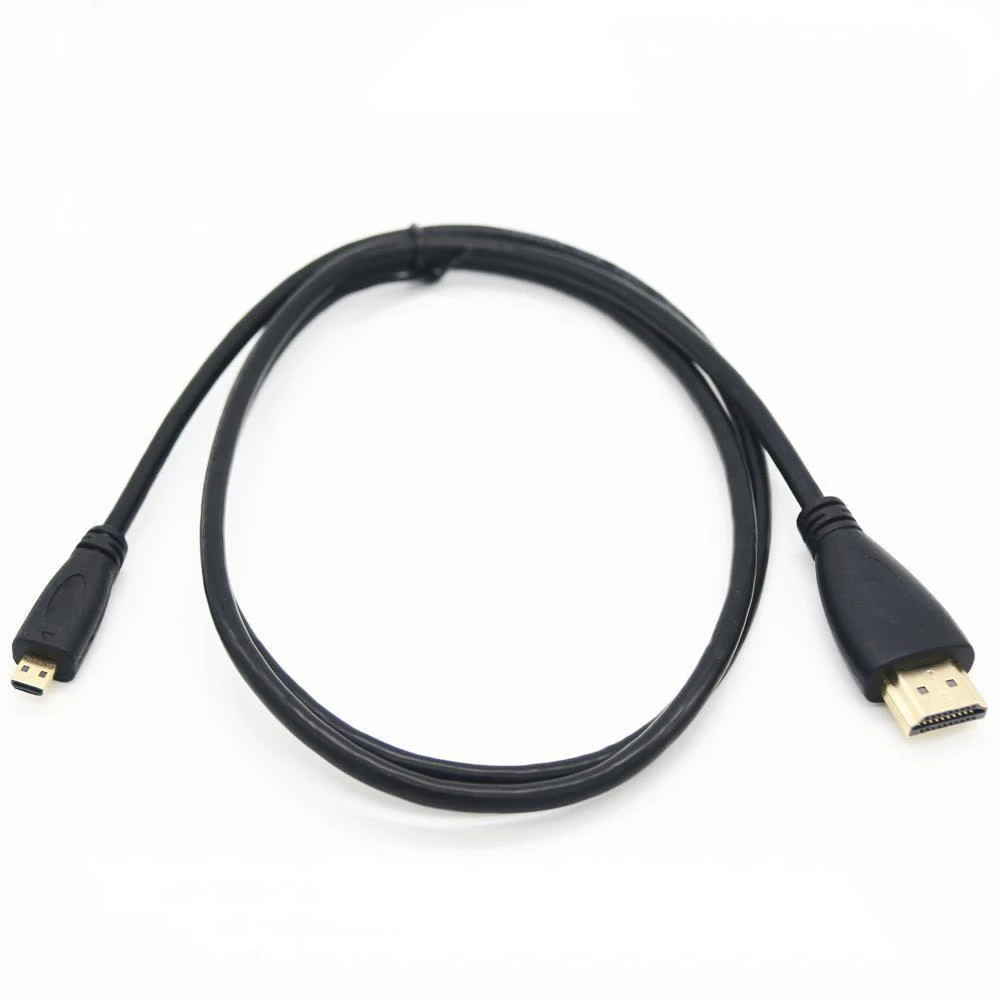 

Micro-HD to HD Display 90 Degree Left/Right Angled HD1.4 A Male to D Male Converter Cord for GoPro Hero Sony A6400 GH4 Tablet