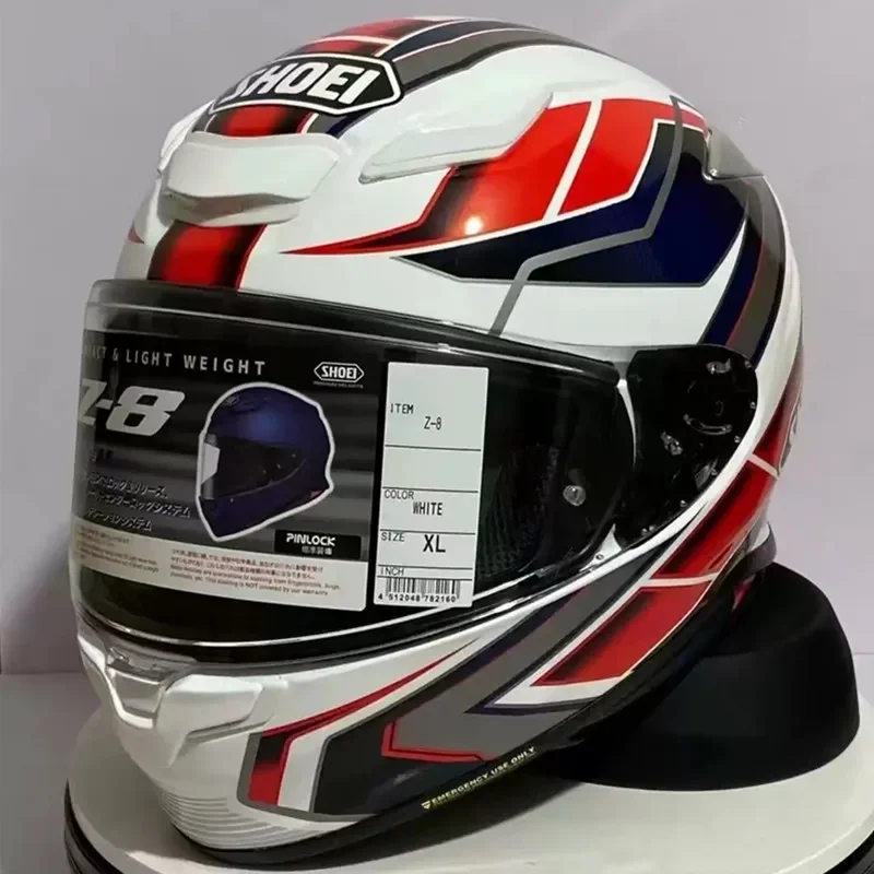 Full Face Helmet SHOEI Z8 RF-1400 NXR 2 PROLOGUE TC-10 White and Red For Road Motorcycle and Racing Protection Capacete
Full Face Helmet SHOEI Z8 RF-1400 NXR 2 PROLOGUE TC-10 White and Red For Road Motorcycle and Racing Protection Capacete