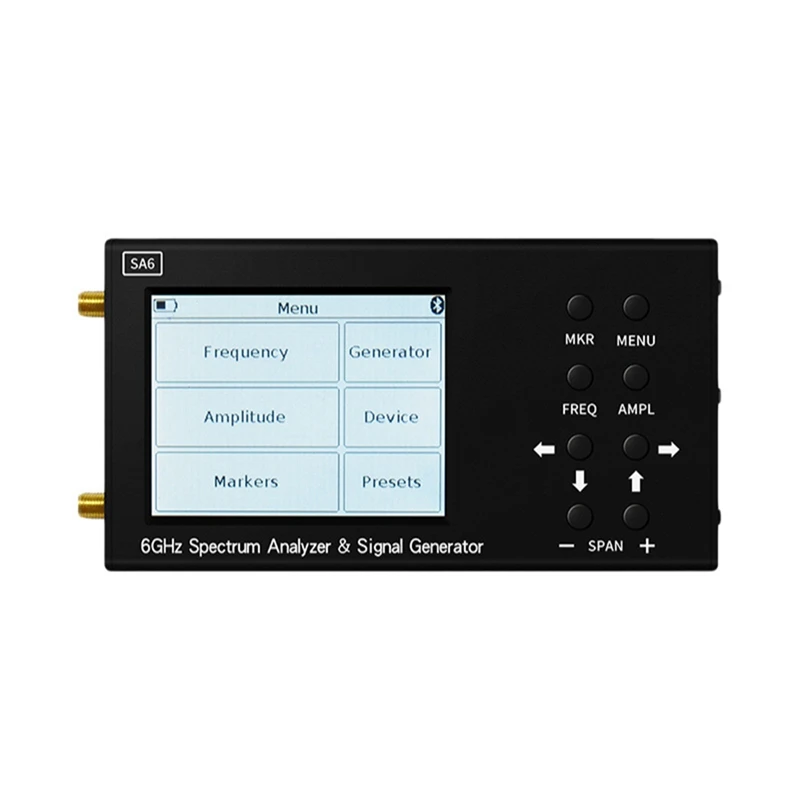 6G Portable Spectrum Analysis Black Spectrum Analysis Instrument Wi-Fi Cdma Lab 35-6200Mhz Signal Tester Sa6
6G Portable Spectrum Analysis Black Spectrum Analysis Instrument Wi-Fi Cdma Lab 35-6200Mhz Signal Tester Sa6