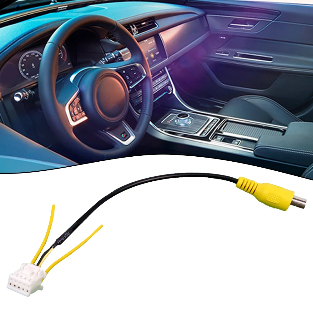 

Car RCA Reversing Rear View Cable Adaptor For Car Stereo Radio DVD 10pin Rear View Backup Camera Cable Connector
