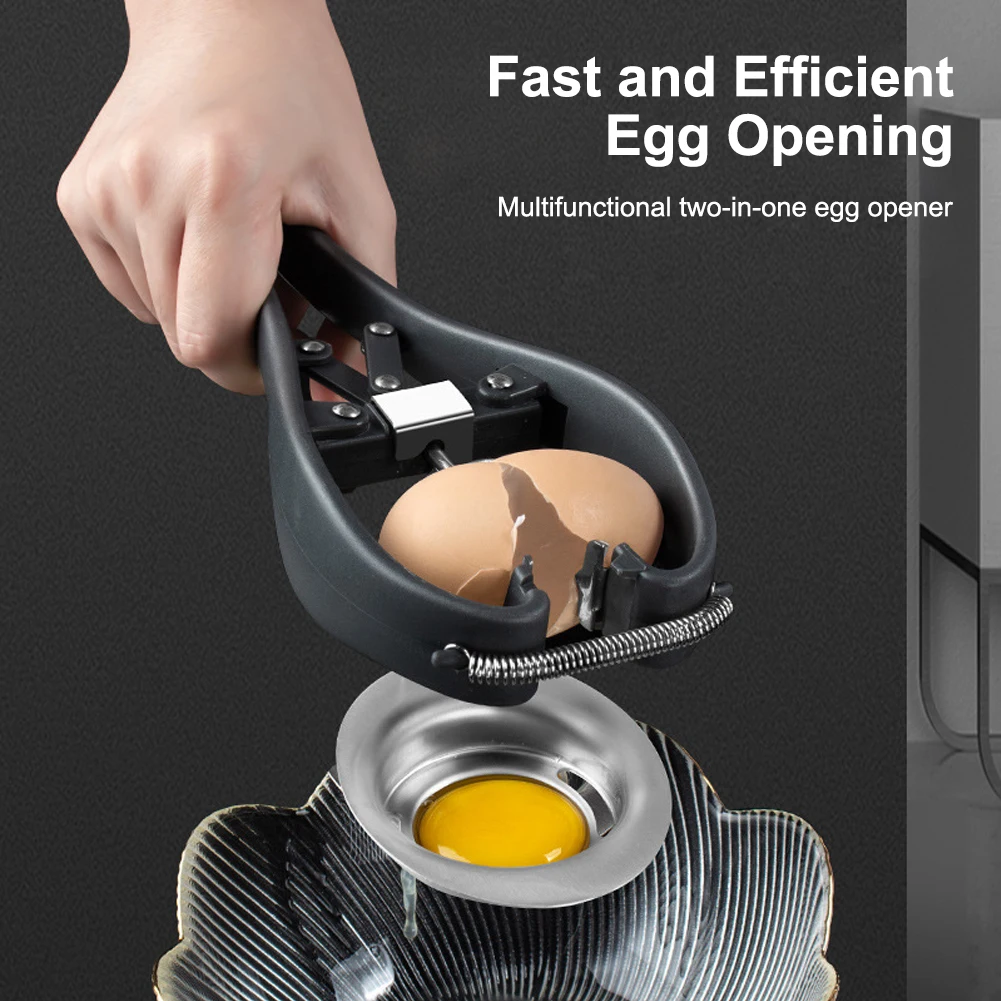 Egg Opener 2 In 1 Yolk Separator 304 Stainless Steel Egg Cracker Detachable Yolk Egg White Separator Home Kitchen Accessories
Egg Opener 2 In 1 Yolk Separator 304 Stainless Steel Egg Cracker Detachable Yolk Egg White Separator Home Kitchen Accessories