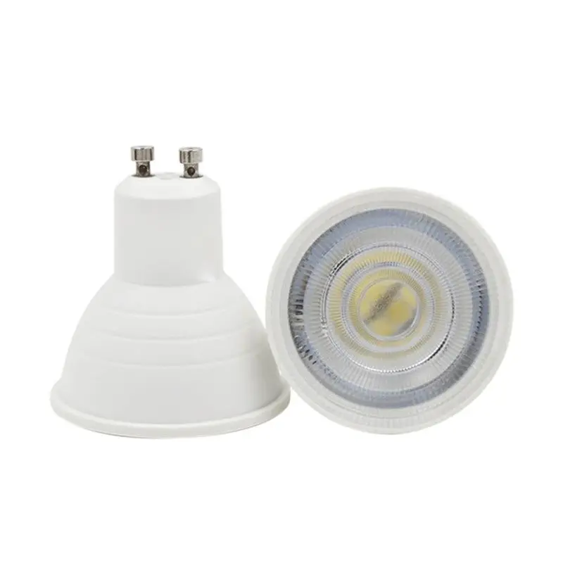 

10x led spotlight bulb GU10 6w 220v 230v 240v cob lamp cool white 6500k nature white 4000k warm white 3000k dimmable spot light