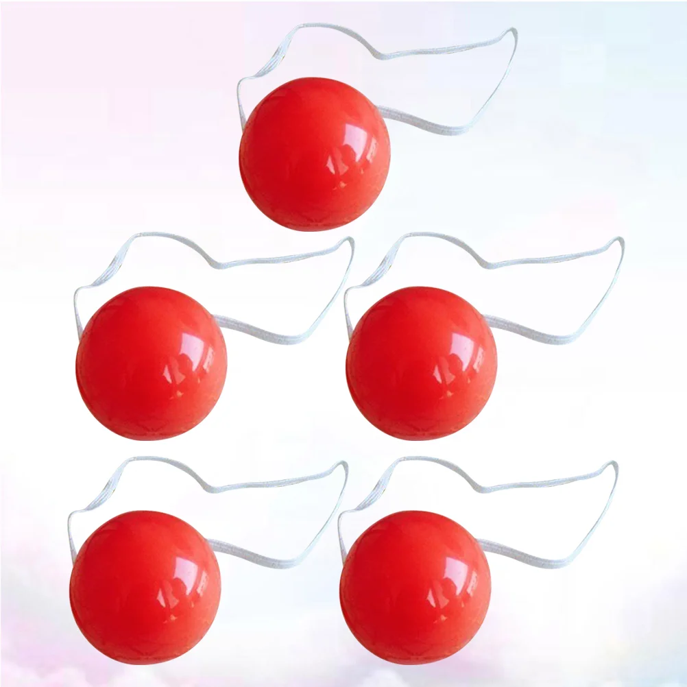 

12pcs Glowing Red Nose Clown Nose Cosplay Dress-Up Stage Props For Christmas Halloween Theme Party Costume Balls Decor