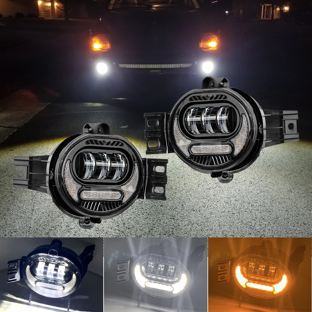 Фонари противотуманные для Dodge Ram 1500 2002-2008 2500/3500-2003 66 Вт 2009 K с белыми ДХО + желтыми указателями поворота
Фонари противотуманные для Dodge Ram 1500 2002-2008 2500/3500-2003 66 Вт 2009 K с белыми ДХО + желтыми указателями поворота