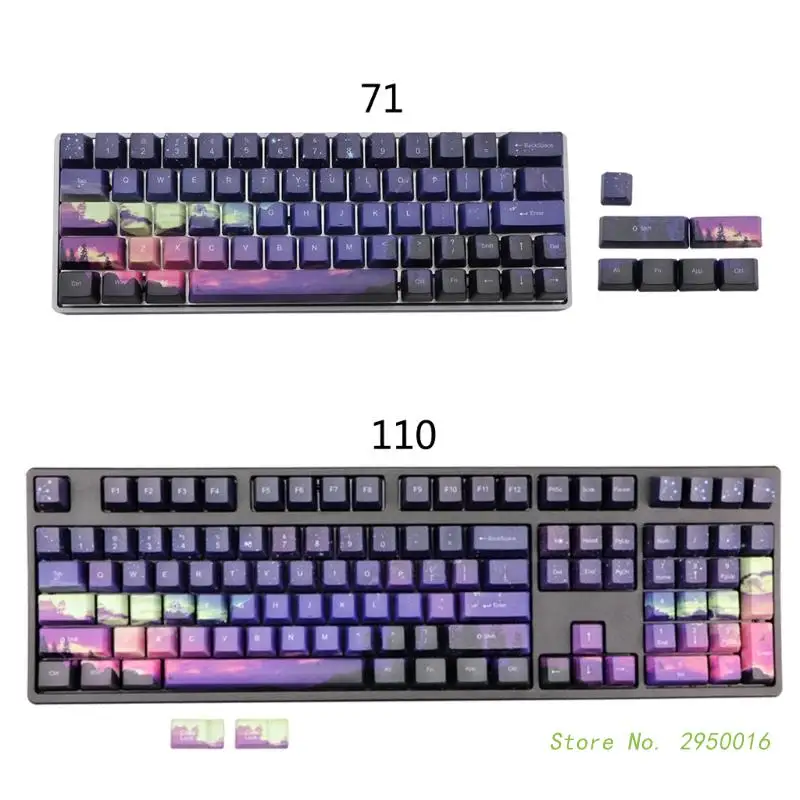 Keycaps 71keys/110keys Novelty Dawn-Light Theme DYE-SUB OEM Profile Keycap For 61/64/68/108 Mechanical Keyboard KeyCaps
Keycaps 71keys/110keys Novelty Dawn-Light Theme DYE-SUB OEM Profile Keycap For 61/64/68/108 Mechanical Keyboard KeyCaps