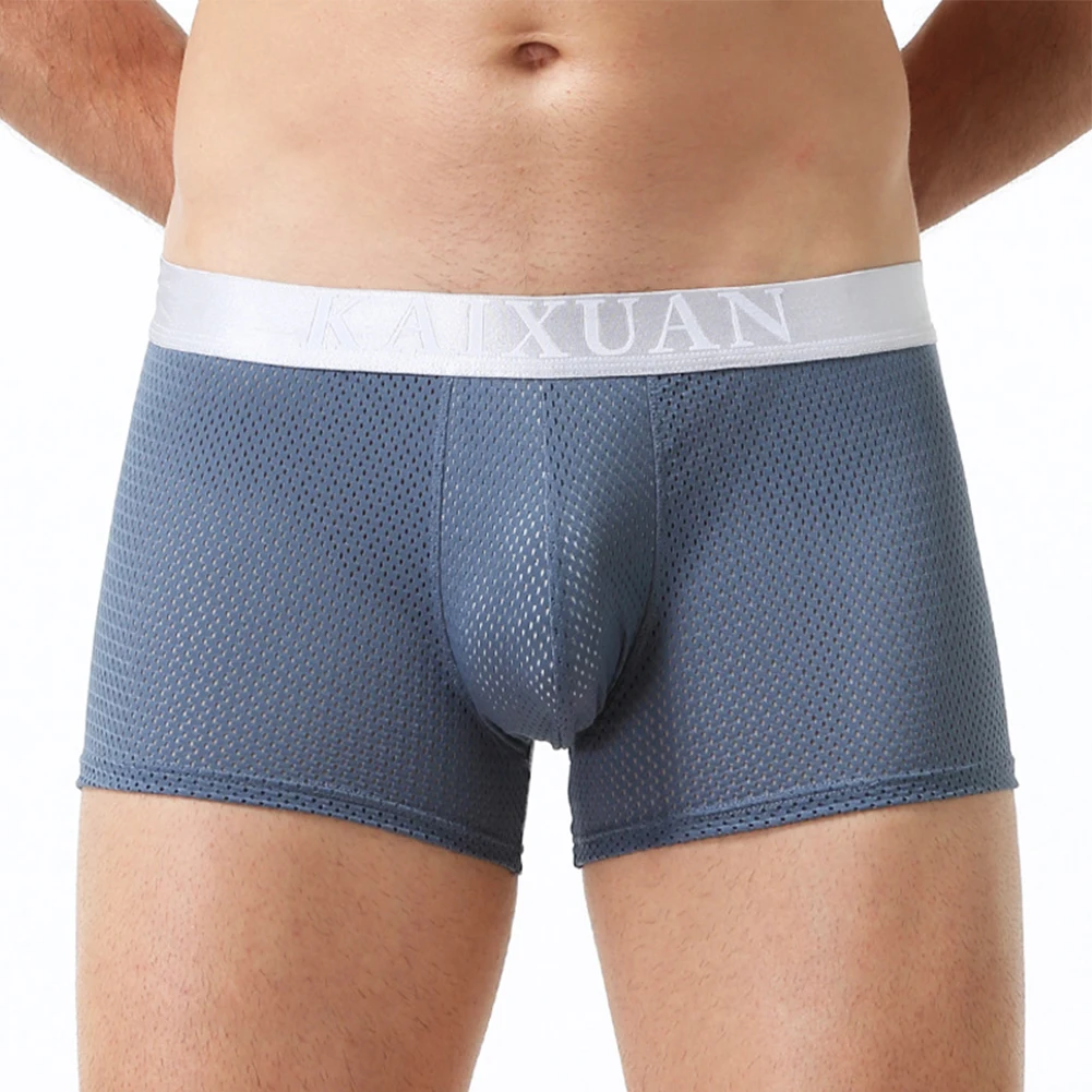 Men Ice Silk Boxer Mesh Seamless Briefs Transparent Quickly-dry Underwear Super Elastic Shorts Trunks Solid Breath Underpants
Men Ice Silk Boxer Mesh Seamless Briefs Transparent Quickly-dry Underwear Super Elastic Shorts Trunks Solid Breath Underpants