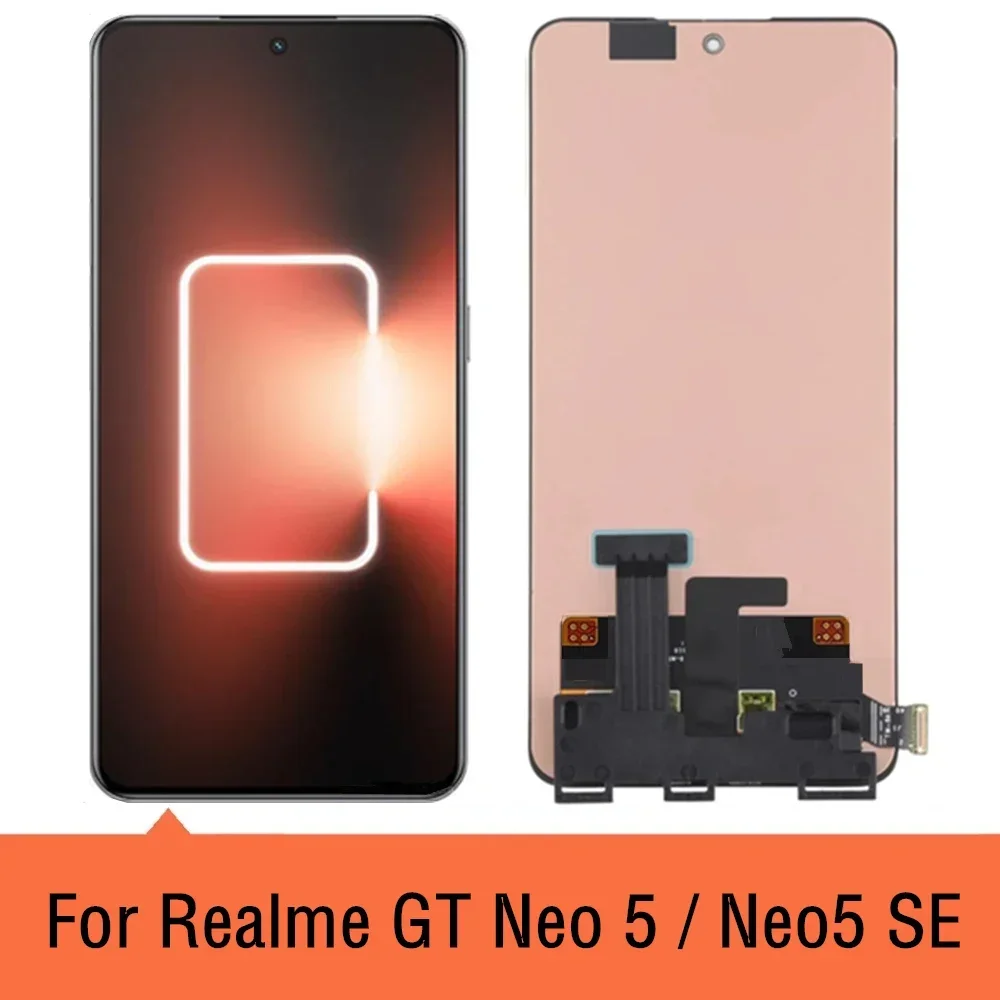 

AMOLED For Realme GT Neo 5 Neo5 SE RMX3700 RMX3706 LCD Display Touch Screen Digitizer Assembly With Frame