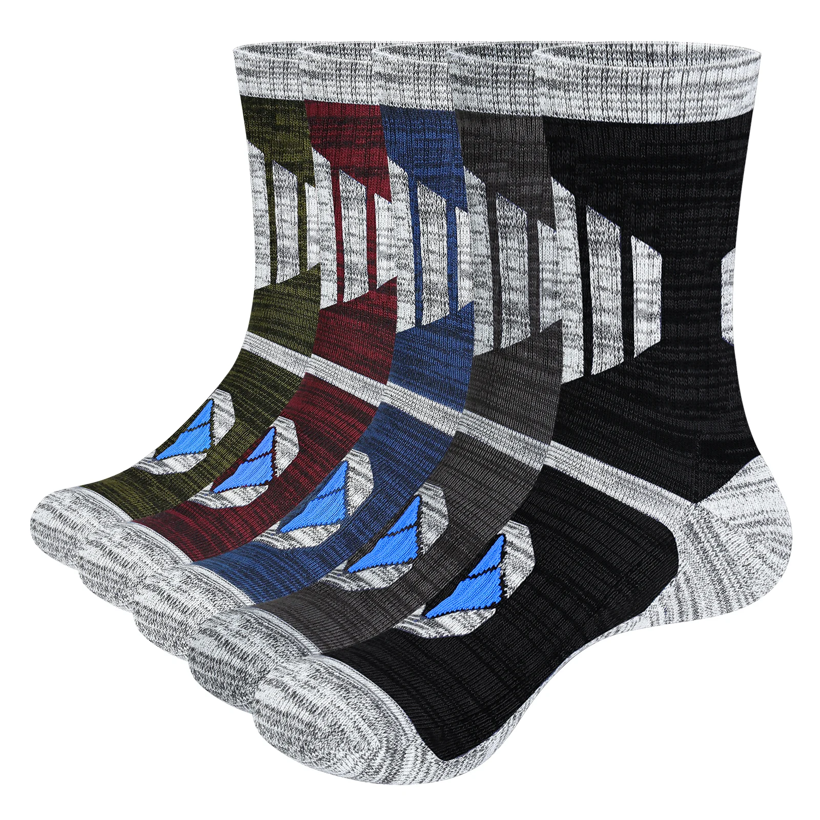 YUEDGE 5 Pairs Mens Hiking Socks Moisture Wicking Cotton Cushioned Thermal Crew Sports Socks for Size 37-46 EU
YUEDGE 5 Pairs Mens Hiking Socks Moisture Wicking Cotton Cushioned Thermal Crew Sports Socks for Size 37-46 EU