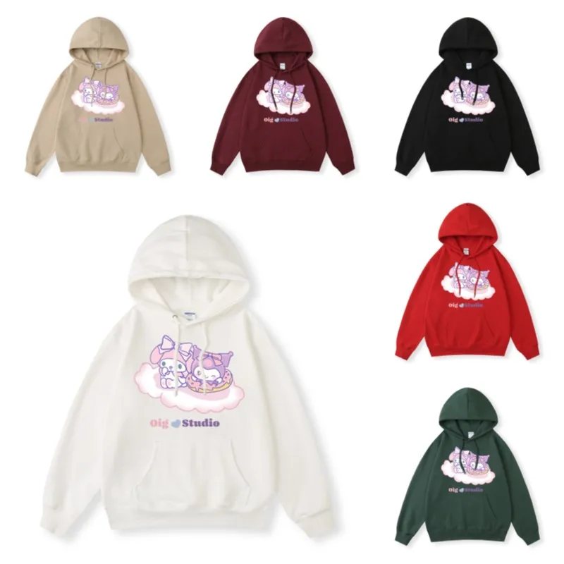 Kawaii Sanrioed Anime Around My Melody Kuromi Print Hooded Sweater Cartoon New Plush Long Sleeves Loose All-Match Top Coat
Kawaii Sanrioed Anime Around My Melody Kuromi Print Hooded Sweater Cartoon New Plush Long Sleeves Loose All-Match Top Coat