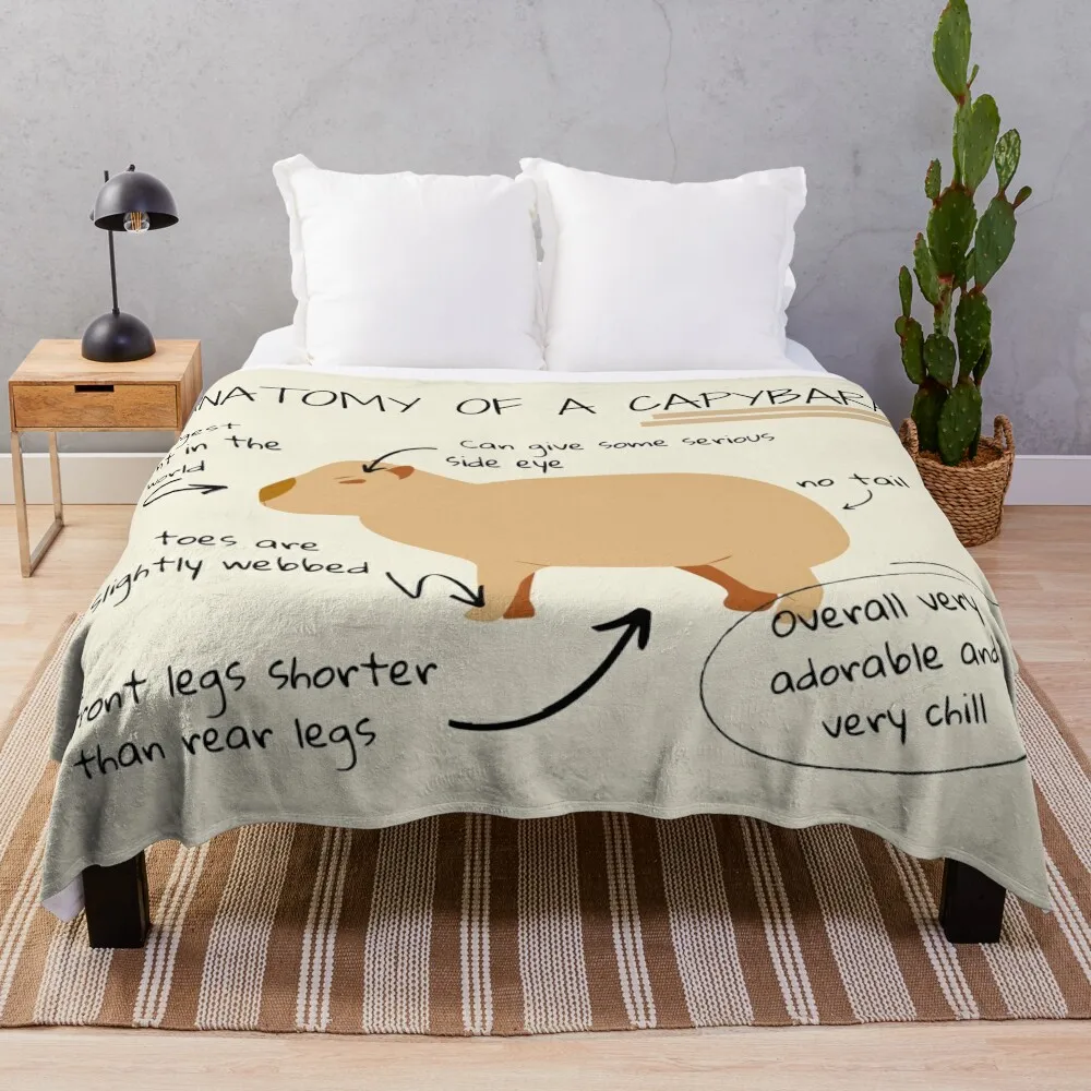 Anatomy of a capybara Throw Blanket Plush Kid'S Blanket Christmas Sofa Throw Blanket Blanket For Sofa
Anatomy of a capybara Throw Blanket Plush Kid'S Blanket Christmas Sofa Throw Blanket Blanket For Sofa