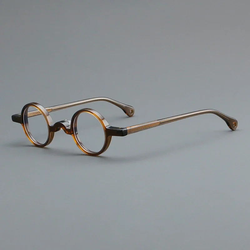 

Модные круглые оправы для очков ручной работы из чистого ацетата, мужские Оптические очки, очки для чтения, женские персонализированные очки 5807