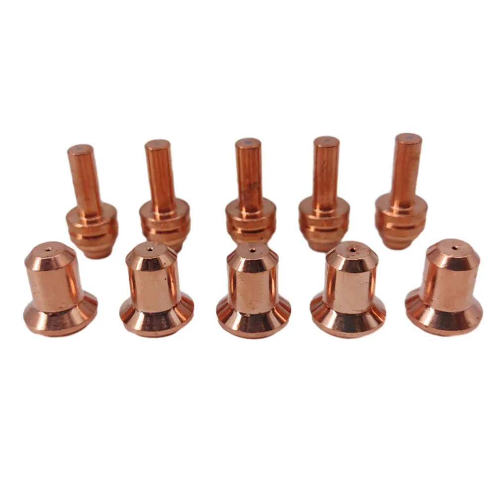 Enhanced Cutting Performance 10pcs Plasma Torch 176656 Tips and 176655 Electrodes for25C 27C 375Xtreme
Enhanced Cutting Performance 10pcs Plasma Torch 176656 Tips and 176655 Electrodes for25C 27C 375Xtreme
