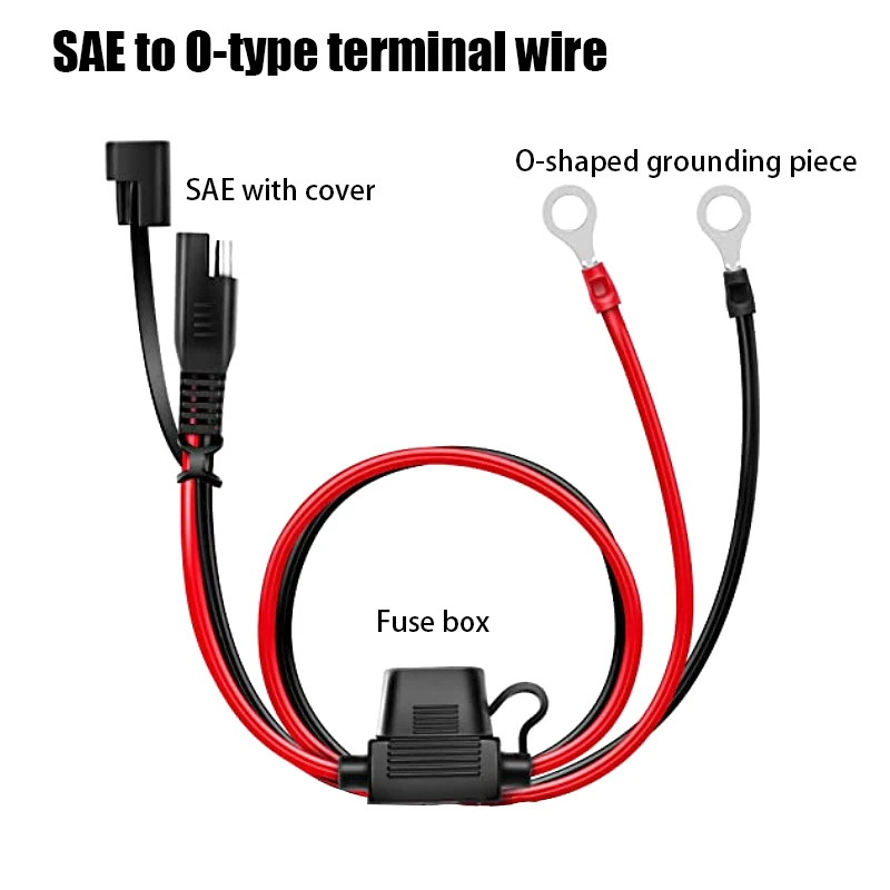 

Зарядный кабель для мотоцикла, клемма аккумулятора к SAE, быстрый удлинитель, кабельный разъем для зарядного устройства/обслуживания аккумулятора