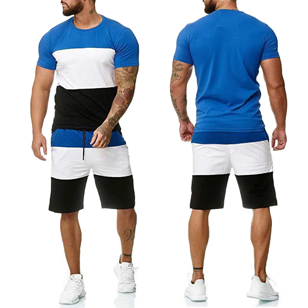 Summer Men's Fashion Print Tracksuits Striped Casual Cool Short Sleeve Sports O neck Streetwear Graphic T shirt Shorts Set
Summer Men's Fashion Print Tracksuits Striped Casual Cool Short Sleeve Sports O neck Streetwear Graphic T shirt Shorts Set
