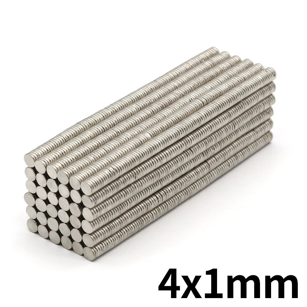 

20/50/100/200/500/1000Pcs Small Round Magnet 4x1 Neodymium Magnet N35 4mm x 1mm Permanent NdFeB Super Strong Powerful Magnets