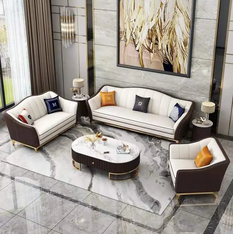 Modern Style Living Room Furniture Sofa Executive Luxury Sofa Set High Quality Leather Sofa
Modern Style Living Room Furniture Sofa Executive Luxury Sofa Set High Quality Leather Sofa